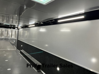 New 2024 Haulmark 8.5X34 HAULMARK EDGE PRO ELECTRIC AWNING & REAR DOORS Car / Racing Trailer
