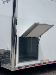 New 2025 Haulmark 8.5X34 HAULMARK EDGE PRO CAR HAULER Car / Racing Trailer 2 ELECTRIC AWNINGS & AIRLINES!